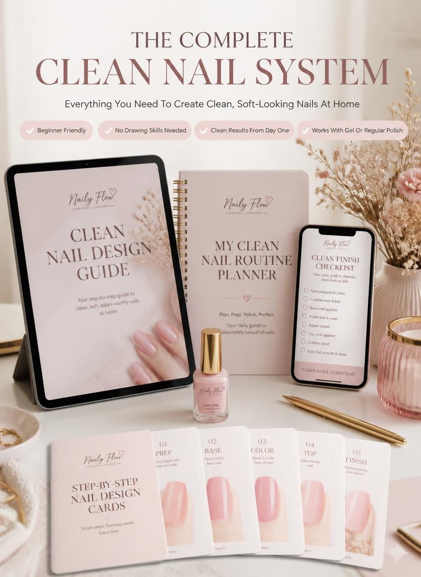 Finally Create Clean, Soft - Looking Nails at Home — Without the Chaos or Feeling "Bad" at Nails - Naily Flow