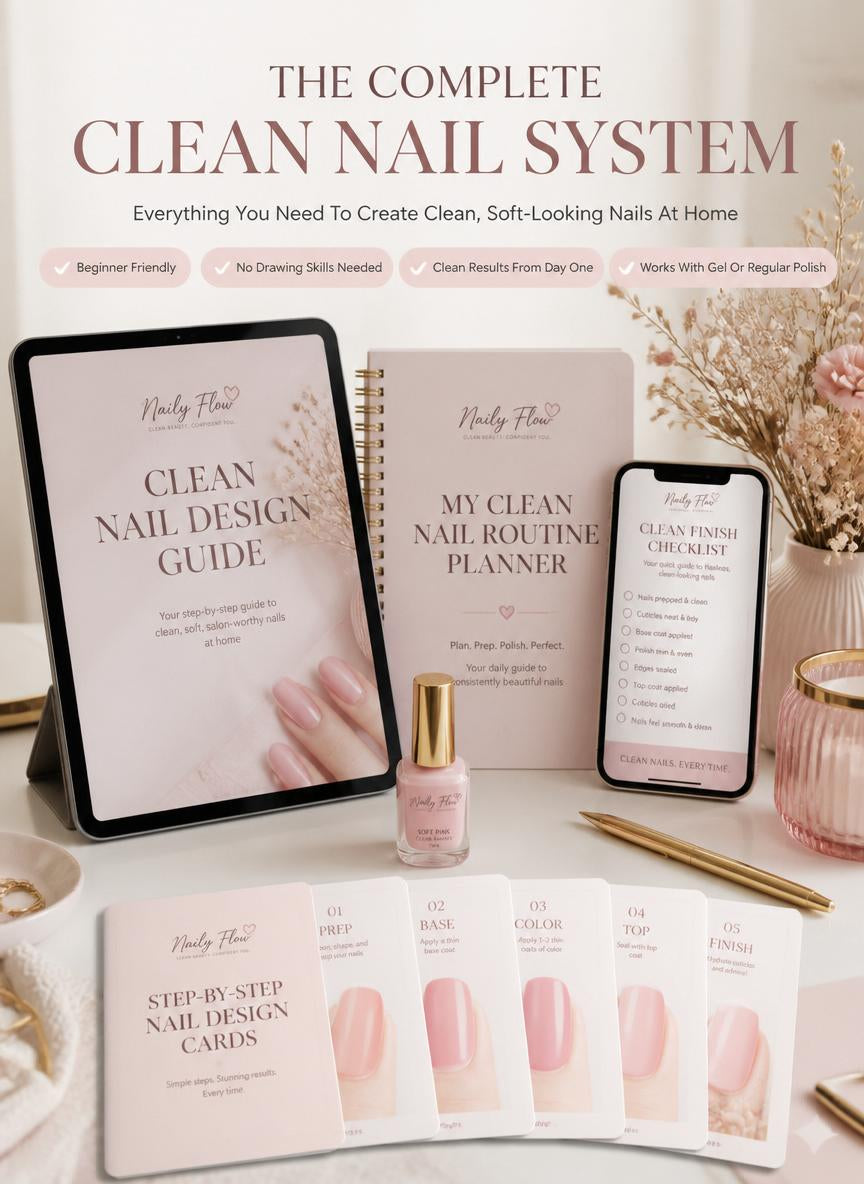 Finally Create Clean, Soft-Looking Nails at Home — Without the Chaos or Feeling "Bad" at Nails